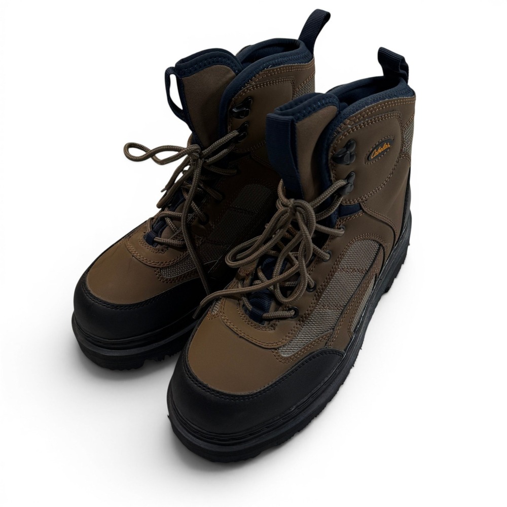 Cabelas Ultralight Wading Boots Mens‎ 10 Brown Black Fly Fishing 832467 Like New